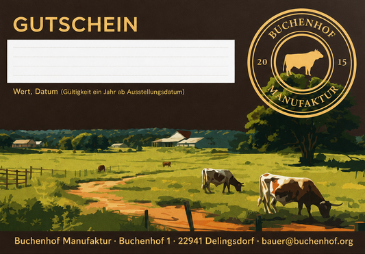 Buchenhof Geschenkgutschein – Zeit für echten Geschmack